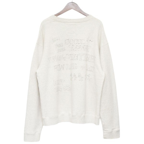Maison MIHARA YASUHIRO SWEAT PO 落書きプリントクルーネックスウェット トレーナー J13PO723 古着・中古-2枚目のアイテム画像