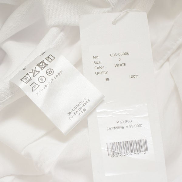 COMOLI 2025AW コットンジャージ ニータックパンツ ワイドパンツ C03-05006 古着・中古-8枚目のアイテム画像