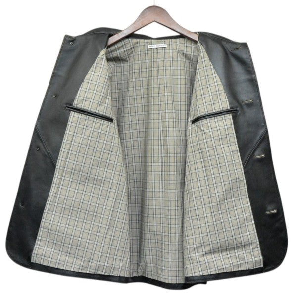 uniform experiment 2025AW LEATHER CAR COAT USED加工レザージャケット UE-25200 古着・中古-3枚目のアイテム画像