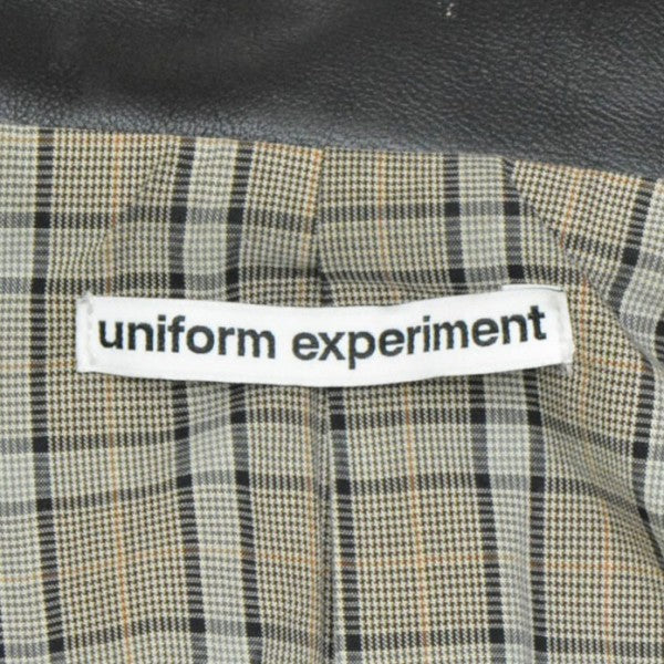 uniform experiment 2025AW LEATHER CAR COAT USED加工レザージャケット UE-25200 古着・中古-6枚目のアイテム画像