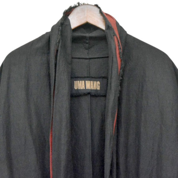 UMA WANG 2018AW CAVAN COAT カヴァンコート ガウンコート ロングカーディガン 古着・中古-3枚目のアイテム画像