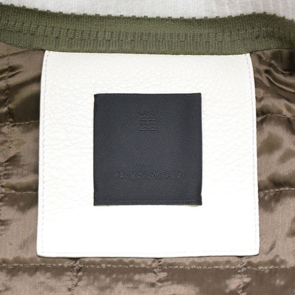 GIVENCHY 2023AW WOOL BOMBER JACKET ロゴパッチボンバージャケット 袖レザースタジャン ブルゾン BM011S6Y16 古着・中古-8枚目のアイテム画像