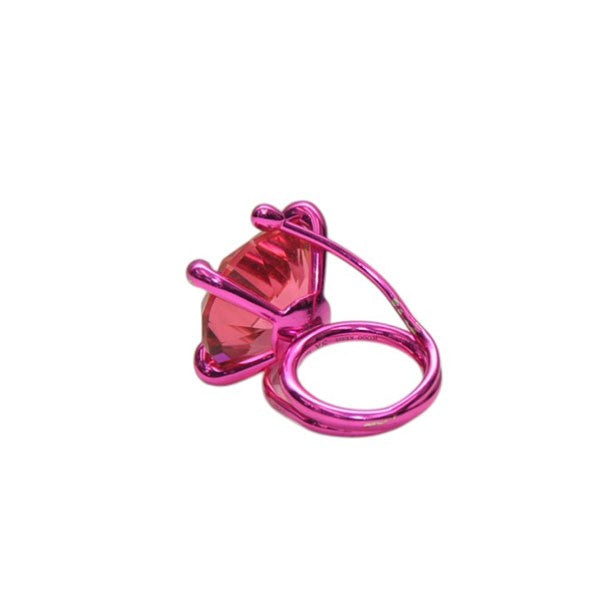 HUGO KREIT Pink XL Stone Ring ストーンリング 指輪 古着・中古-2枚目のアイテム画像