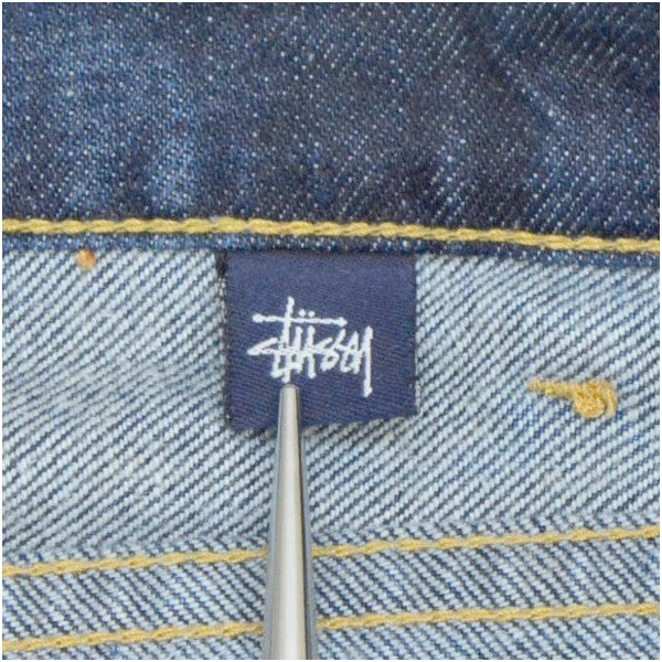 OLD STUSSY　USA MADE　赤タグ　ワイドデニムパンツ