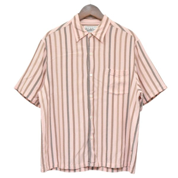 WACKO MARIA 2024SS STRIPED REGULAR COLLAR SHIRT ストライプレギュラーカラーシャツ 24SS-WMS-RC06 古着・中古-1枚目のアイテム画像