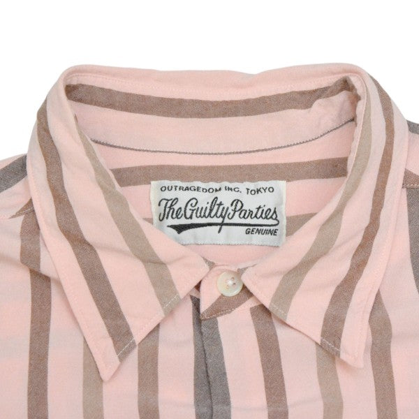 WACKO MARIA 2024SS STRIPED REGULAR COLLAR SHIRT ストライプレギュラーカラーシャツ 24SS-WMS-RC06 古着・中古-5枚目のアイテム画像