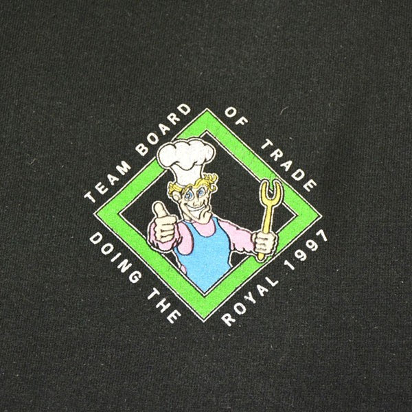 【*る様 90's old BIG4 ロゴプリント FRUIT OF THE LOOM(フルーツオブザルーム) 1990年代 Vintage 企業ロゴ