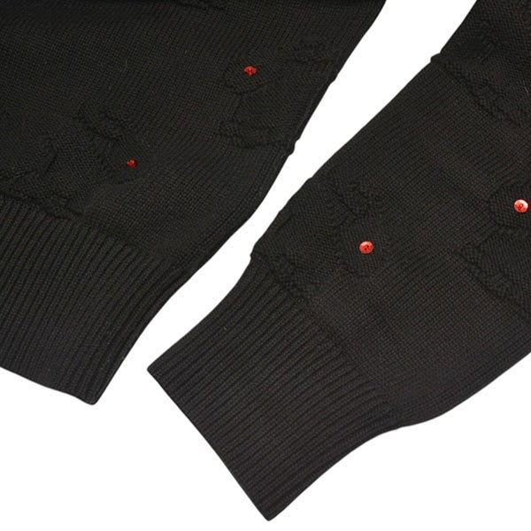 DAIRIKU 2025AW Red-eyed Rabbit Tite Knit うさぎパッチコットンニット セーター 25AW K2 古着・中古-5枚目のアイテム画像
