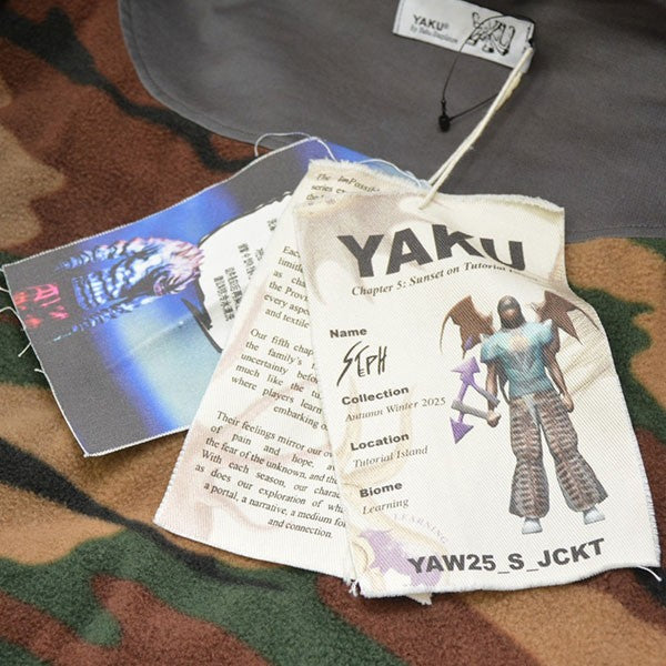 YAKU by Yaku Stapleton 2025AW デザインジップアップブルゾン ジャケット 古着・中古-7枚目のアイテム画像