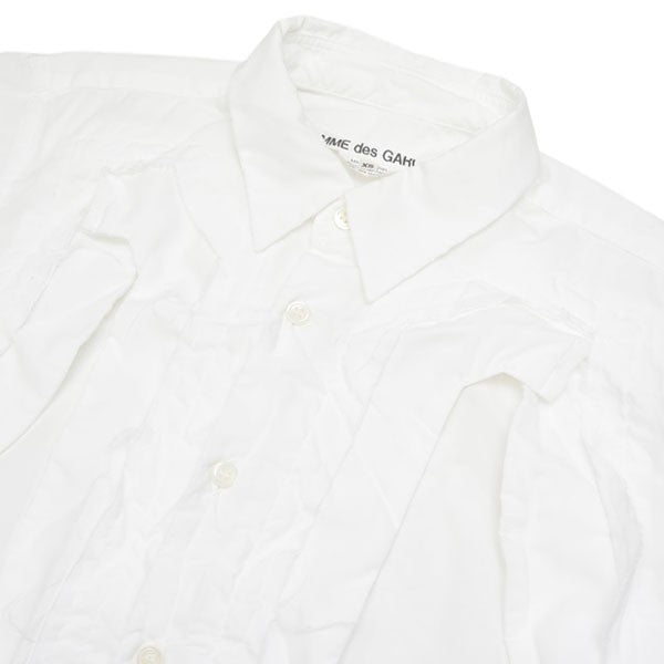 COMME des GARCONS 2025AW 製品加工エステルブロードブラウス デザインシャツ GP-B010 古着・中古-3枚目のアイテム画像