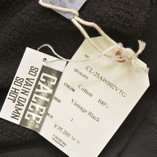 CALEE 2026SS TOMPKIN’S LOOP TYPE 40’S CREWNECK SW クルーネックスウェット トレーナー CL-25AW002VTG 古着・中古-8枚目のアイテム画像