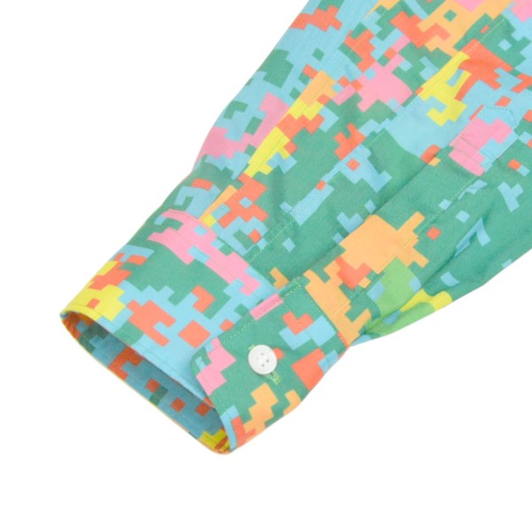 COMME des GARCONS HOMME PLUS 2025AW patchwork printed shirt デジタルカモパッチワークブラウス PP-B009 古着・中古-4枚目のアイテム画像