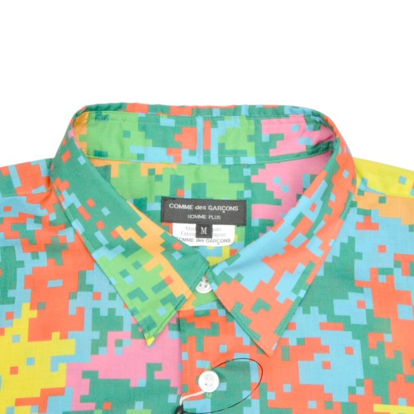 COMME des GARCONS HOMME PLUS 2025AW patchwork printed shirt デジタルカモパッチワークブラウス PP-B009 古着・中古-5枚目のアイテム画像