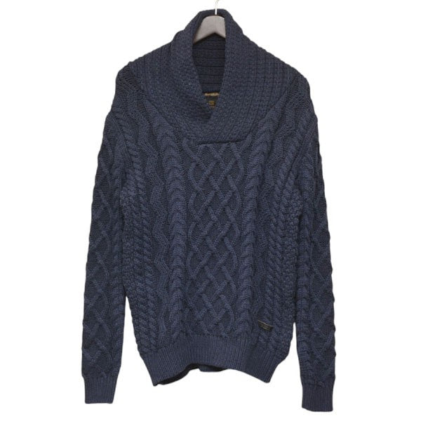 SCOTCH ＆ SODA ショールカラーケーブルニット セーター 古着・中古-1枚目のアイテム画像
