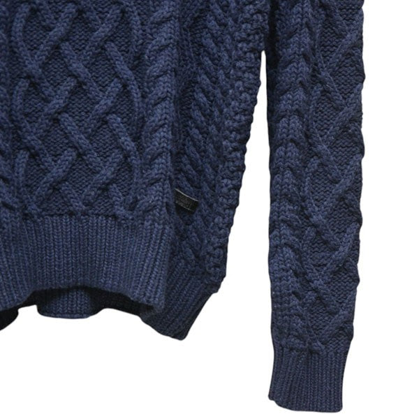 SCOTCH ＆ SODA ショールカラーケーブルニット セーター 古着・中古-4枚目のアイテム画像