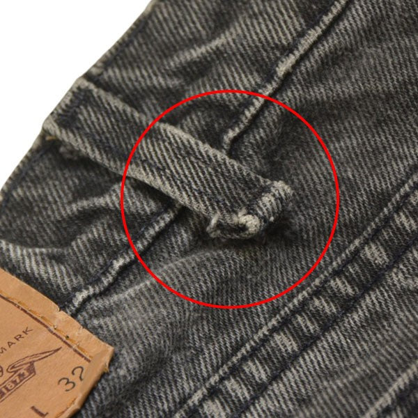 LEVI’S オレンジタブ ブラックデニム Lot 550 テーパードデニムパンツ 40550-4159 古着・中古-6枚目のアイテム画像