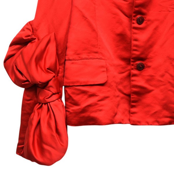 COMME des GARCONS COMME des GARCONS 2025AW エステルサテン厚製品染加工リボンテーラードジャケット RP-J025 古着・中古-5枚目のアイテム画像