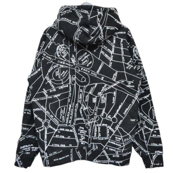 Supreme 2019SS Gonz Embroidered Map Hooded Sweatshirt ゴンズ エンブロイダード マップ フーデッド スウェットシャツ パーカー 古着・中古-2枚目のアイテム画像