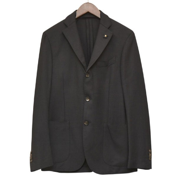 LARDINI 3B 段返り 背抜き テーラードジャケット PS32528AE 古着・中古-1枚目のアイテム画像