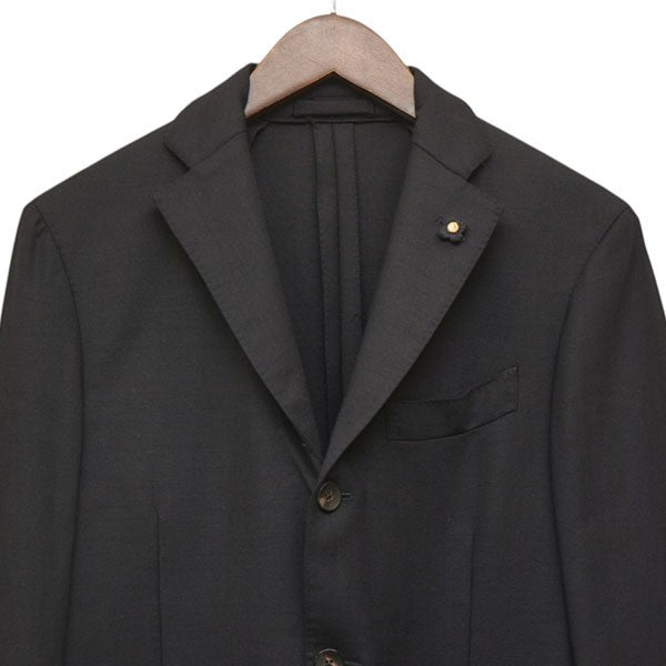 LARDINI 3B 段返り 背抜き テーラードジャケット PS32528AE 古着・中古-3枚目のアイテム画像