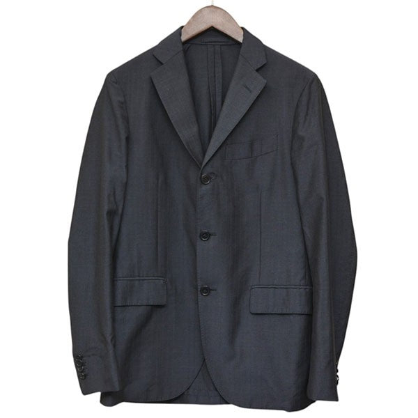 LARDINI 3B 段返り 背抜き テーラードジャケット JE32485AQ 古着・中古-1枚目のアイテム画像