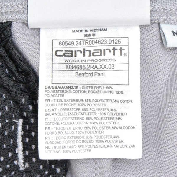 CARHARTT WIP 2025SS BENFORD PANT ベンフォードトラックパンツ ジャージ I034685 古着・中古-8枚目のアイテム画像