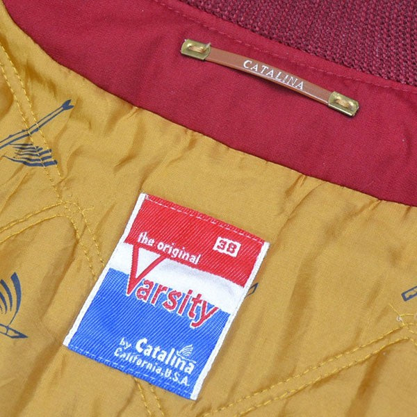 Catalina 1970年代 Vintage USA MADE Varsity Jacket ジップアップブルゾン バーシティジャケット 古着・中古-9枚目のアイテム画像