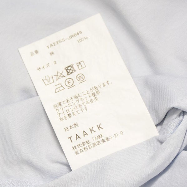 TAAKK 2022SS POLO ZIP TEE ポロジップＴシャツ ジップ半袖ポロシャツ TA22SS-JR049 古着・中古-8枚目のアイテム画像