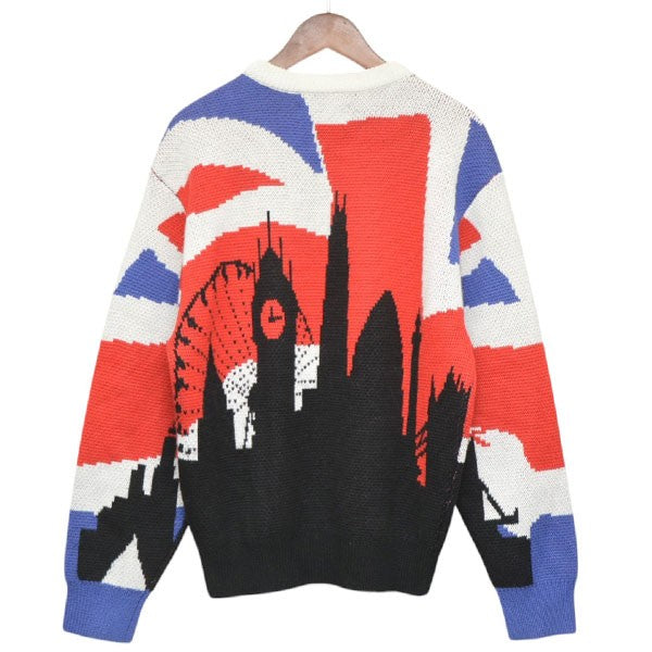 PALACE 2025AW TOURIST KNIT UK 総柄クルーネックニット セーター 古着・中古-2枚目のアイテム画像