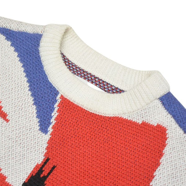 PALACE 2025AW TOURIST KNIT UK 総柄クルーネックニット セーター 古着・中古-3枚目のアイテム画像