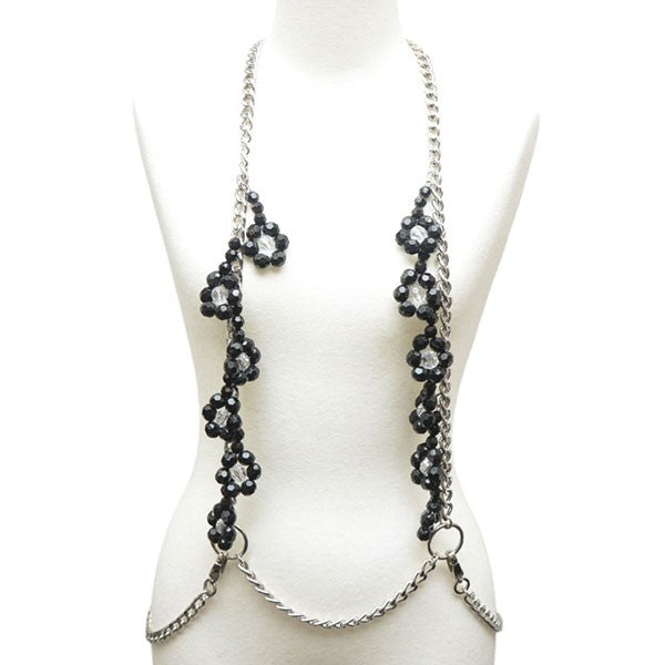 noir kei ninomiya 2025AW ビーズ×チェーンハーネス ベスト 3P-V019-051-1-2 古着・中古-3枚目のアイテム画像