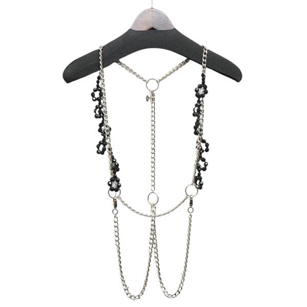 noir kei ninomiya 2025AW ビーズ×チェーンハーネス ベスト 3P-V019-051-1-2 古着・中古-6枚目のアイテム画像