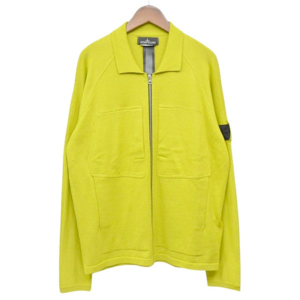 2022AW　Cashmere Silk Collared Knit Zip-Up　カシミヤシルクニットジップアップカーディガン　ニットシャツ　77195051S