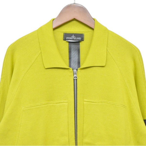 2022AW　Cashmere Silk Collared Knit Zip-Up　カシミヤシルクニットジップアップカーディガン　ニットシャツ　77195051S