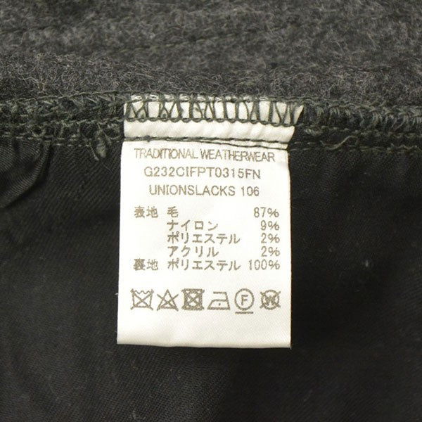 Traditional Weatherwear 2023AW UNIONSLACKS 106 ウールスラックスパンツ G232CIFPT0315FN 古着・中古-8枚目のアイテム画像