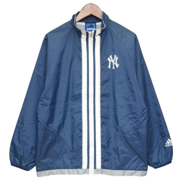 adidas 1990年代 Vintage NEWYORK YANKEES ナイロンジャケット ニューヨークヤンキース ジップアップブルゾン 古着・中古-1枚目のアイテム画像