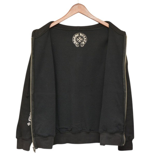 CHROME HEARTS THRML HD ZIP ダガージップ裏地サーマルジップパーカー ホースシュープリント スウェット クロス 2212-304-4623 古着・中古-3枚目のアイテム画像