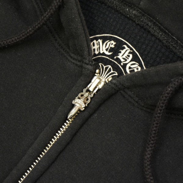 CHROME HEARTS THRML HD ZIP ダガージップ裏地サーマルジップパーカー ホースシュープリント スウェット クロス 2212-304-4623 古着・中古-5枚目のアイテム画像