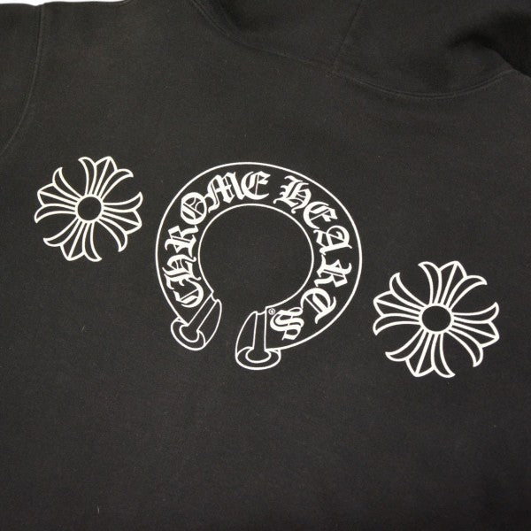 CHROME HEARTS THRML HD ZIP ダガージップ裏地サーマルジップパーカー ホースシュープリント スウェット クロス 2212-304-4623 古着・中古-6枚目のアイテム画像