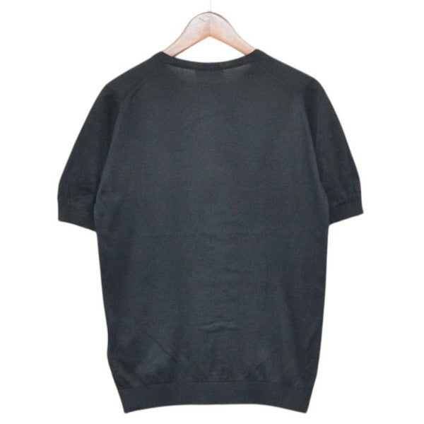 JOHN SMEDLEY コットンクルーネックニットTシャツ 古着・中古-2枚目のアイテム画像
