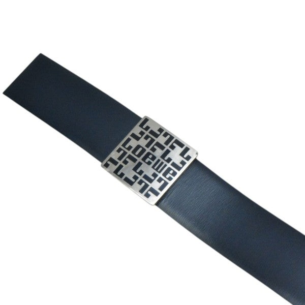 LOEWE Vintage Geometric Logo Leather Belt ロゴレザーベルト ヴィンテージ 古着・中古-2枚目のアイテム画像