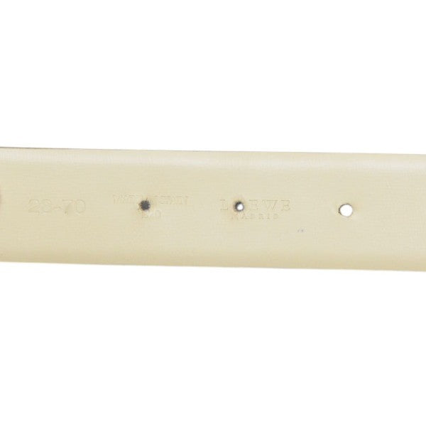 LOEWE Vintage Geometric Logo Leather Belt ロゴレザーベルト ヴィンテージ 古着・中古-4枚目のアイテム画像