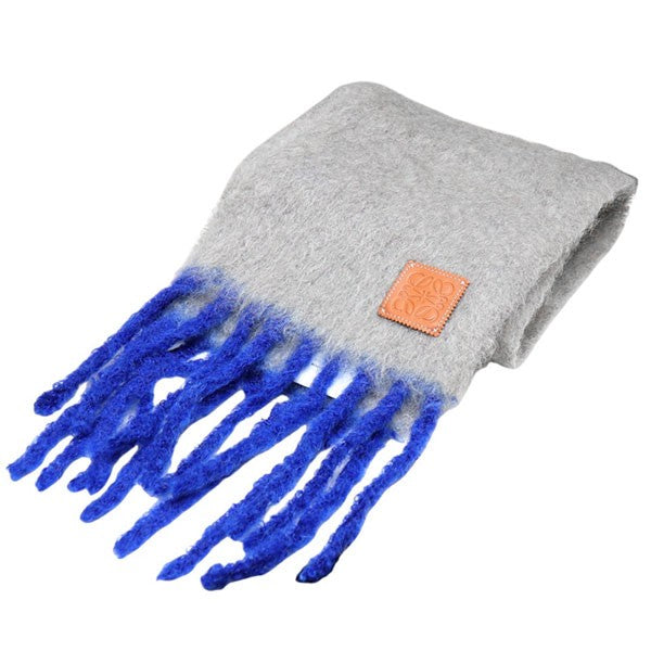 2024AW　Scarf In Mohair And Wool　モヘヤウールフリンジマフラー　スカーフ　F811257XA2
