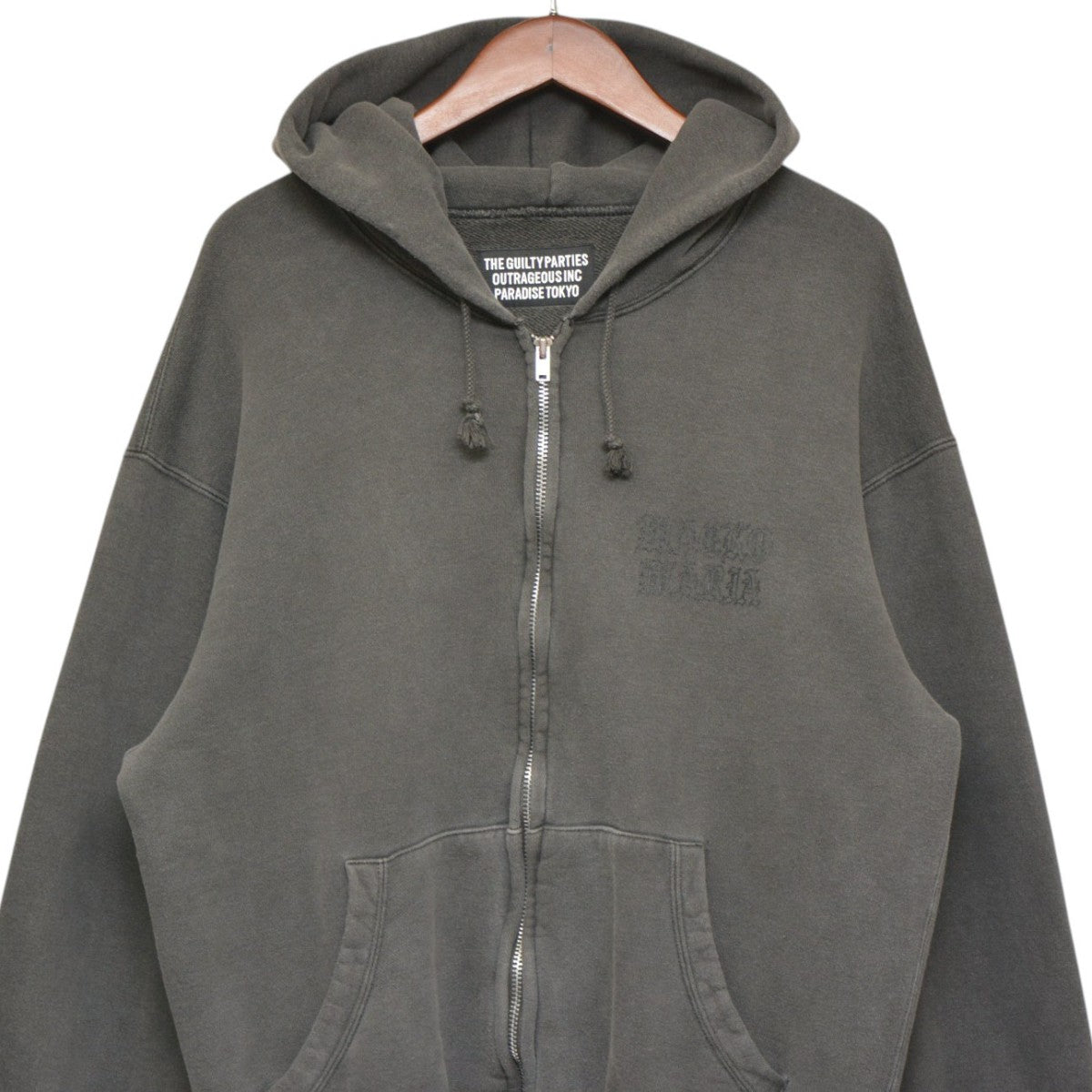 WACKO MARIA 2026SS WASHED HEAVY WEIGHT ZIP HOODED SWEAT SHIRT ウォッシュドヘビーウェイトジップフーデッドスウェットシャツ パーカー 26SSE-WMC-SS01 古着・中古-3枚目のアイテム画像