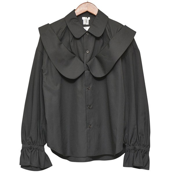 noir kei ninomiya 2025AW 綿ブロードボリュームカラーブラウス デザインシャツ 3P-B006 古着・中古-1枚目のアイテム画像