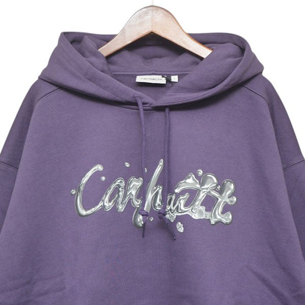 CarHartt HOODED EMERSON SWEATSHIRT ロゴプリントプルオーバースウェットパーカー A252025．889．XX．03 古着・中古-3枚目のアイテム画像
