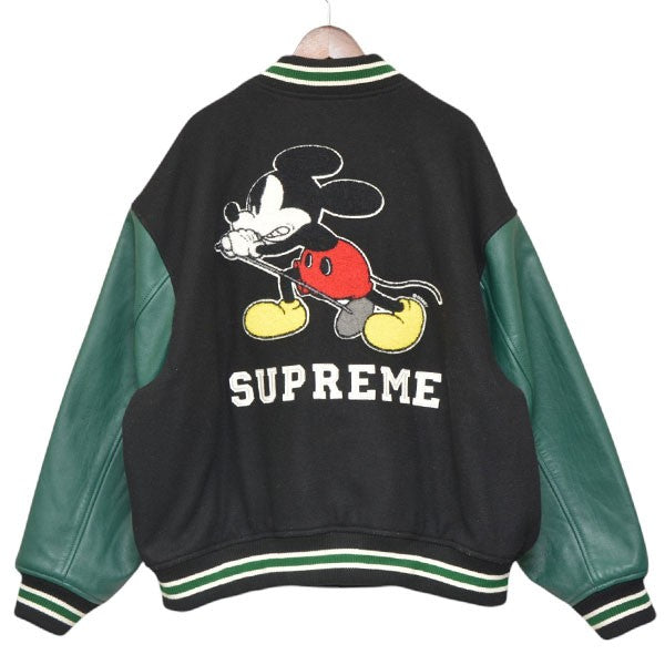 Supreme×NUMBER (N)INE 2025AW Mickey Mouse Varsity Jacket ミッキーマウススタジャン ジャケット ブルゾン 古着・中古-1枚目のアイテム画像