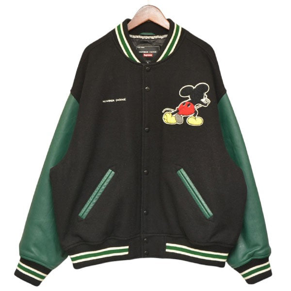 Supreme×NUMBER (N)INE 2025AW Mickey Mouse Varsity Jacket ミッキーマウススタジャン ジャケット ブルゾン 古着・中古-2枚目のアイテム画像