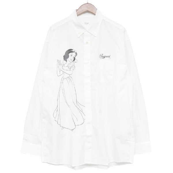 SEQUEL×Disney 2024AW BIG SIZE SHIRT 白雪姫プリントボタンダウンシャツ オーバーサイズシャツ SQ-24SQ-SWSH-01 古着・中古-1枚目のアイテム画像