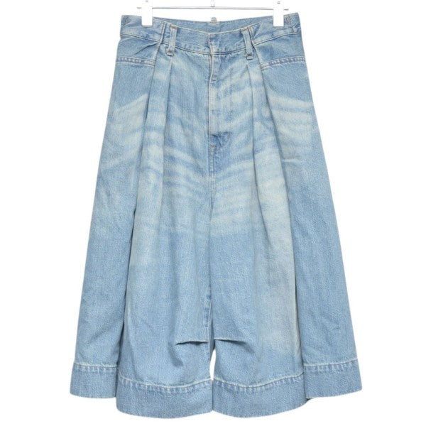BASE MARK Wide Half Denim ワイドハーフデニム 25BS02 古着・中古-1枚目のアイテム画像